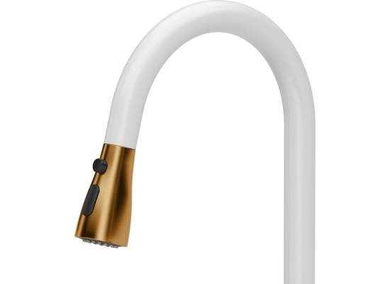 __WYSYŁKA 48H*__ | Bateria QUADRON JESSICA PULL-OUT SNOW WHITE (biały) + MIEDŹ (3573591_WHMPVDC1)