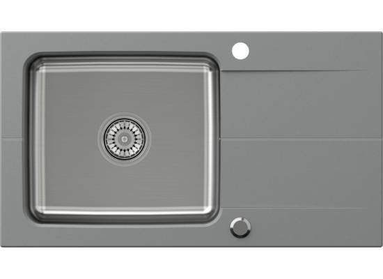 __WYSYŁKA 48H*__ | Zlew QUADRON EDWARD 111 FUSION szary (SILVER STONE) (FUS_E7844SZ)