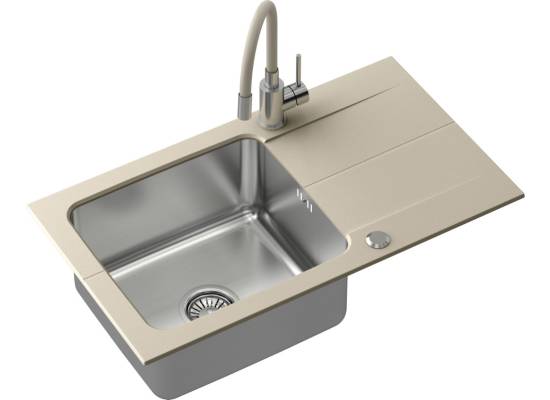 Zlew QUADRON EDWARD 111 FUSION beżowy (RIVER SAND) (FUS_E7844BE)
