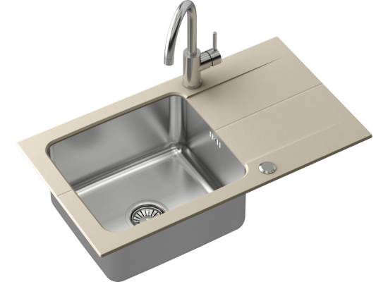 Zlew QUADRON EDWARD 111 FUSION beżowy (RIVER SAND) (FUS_E7844BE)
