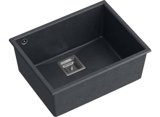 __WYSYŁKA 48H*__ | Zlew QUADRON DAVID 50 BLACK DIAMOND (czarny metalik) (HQD5542U8-BS)