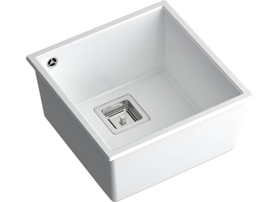 __WYSYŁKA 48H*__ | Zlew QUADRON DAVID 40 SNOW WHITE (biały) (HQD4242U1-BS)