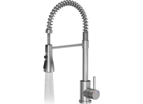 Bateria QUADRON SALMA stal szczotkowana (INOX) (3323520BS)