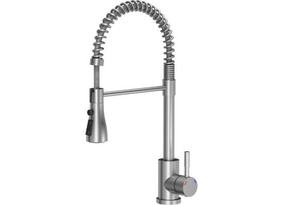 Bateria QUADRON SALMA stal szczotkowana (INOX) (3323520BS)