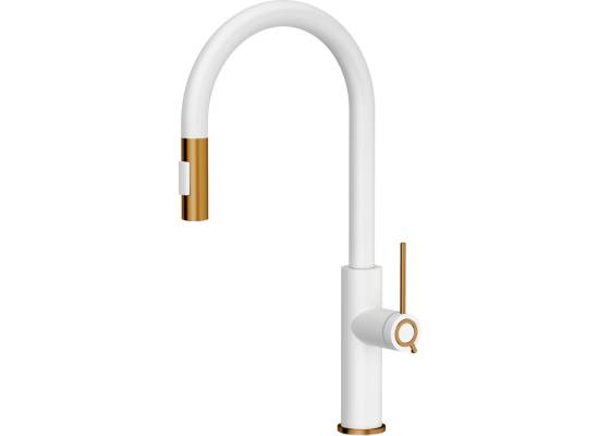 __WYSYŁKA 48H*__ | Bateria QUADRON JENNIFER PULL-OUT SNOW WHITE (biały) + MIEDŹ (3623510_WHMPVDC1)