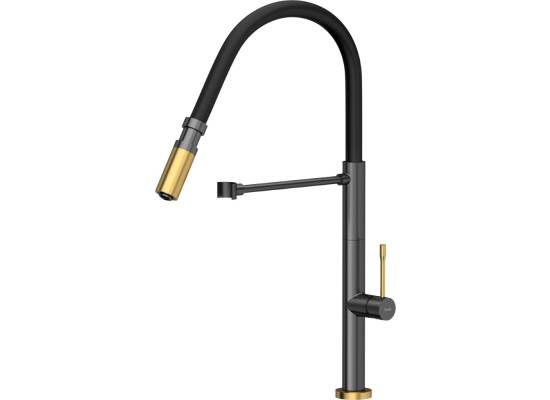 __WYSYŁKA 48H*__ | Bateria QUADRON MARGOT GRAPHITE METAL (gun metal) + ZŁOTY (3623502_T1PVDG1)