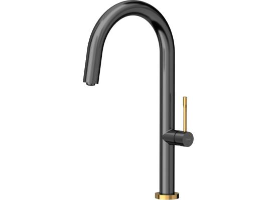 __WYSYŁKA 48H*__ | Bateria QUADRON HALEY GRAPHITE METAL (gun metal) + ZŁOTY (3623522_T1PVDG1)