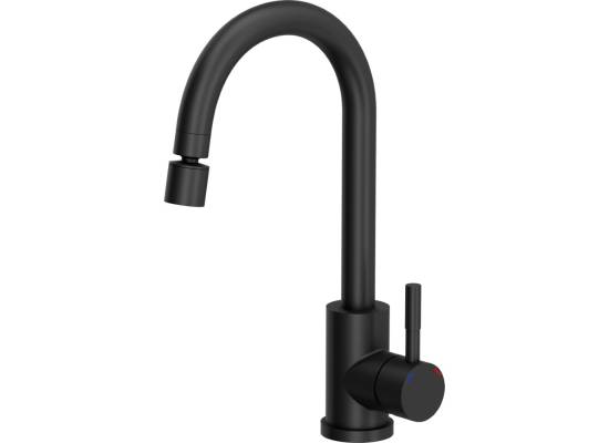 __WYSYŁKA 24H*^__ | Aerator QUADRON ruchomy dwufunkcyjny z funkcją prysznica PURE CARBON (czarny mat) (AER_3623500_BLM)