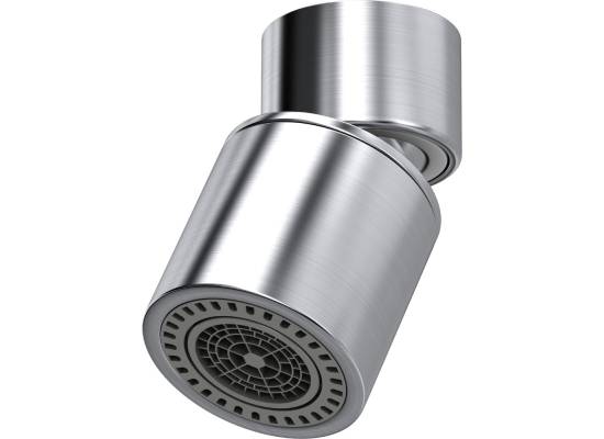 Aerator QUADRON ruchomy dwufunkcyjny z funkcją prysznica stal szczotkowana (INOX) (AER_3623500_BS)
