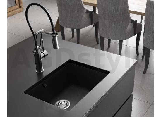 __WYSYŁKA 48H*__ | Zlew QUADRON ALEC 50 SILVER STONE (szary) (HQA5340SZK)