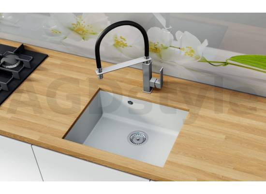 __WYSYŁKA 48H*__ | Zlew QUADRON ALEC 50 SILVER STONE (szary) (HQA5340SZK)
