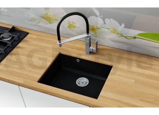 __WYSYŁKA 48H*__ | Zlew QUADRON ALEC 50 SILVER STONE (szary) (HQA5340SZK)