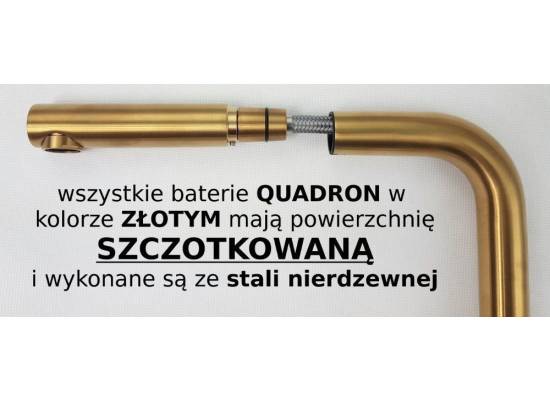 __WYSYŁKA 48H*__ | Dozownik QUADRON KEIRA GOLD (złoty szczotkowany) (MFS1001PG)