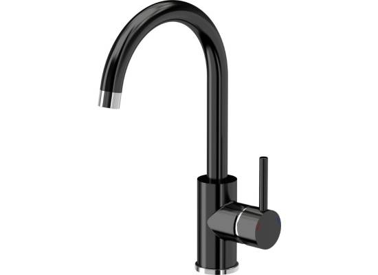 Zestaw QUADRON | HUGH 116 szkło CZARNE + bateria NAOMI czarny połysk (ST3564SC1BS-BW7059CZP)