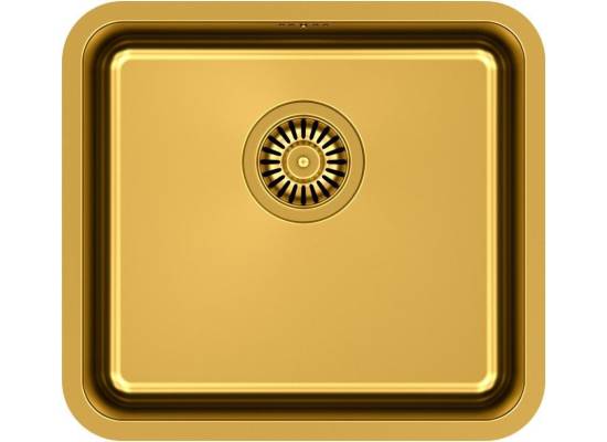 __WYSYŁKA 48H*__ | Zlew QUADRON NICOLAS GOLD (złoty szczotkowany) (KS1U4035PVDG1_G1)