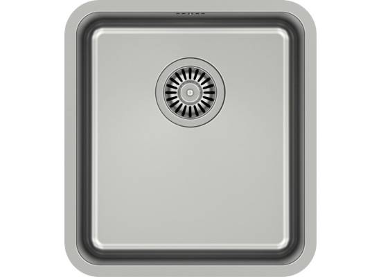__WYSYŁKA 48H*__ | Zlew QUADRON PATRIC INOX (stal szczotkowana) (KS1U4035BS_KBS)