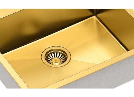 __WYSYŁKA 48H*__ | Zlew QUADRON RUSSEL 110 GOLD (złoty szczotkowany) (HB7910PVDBSG1)