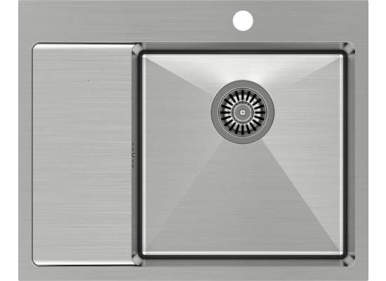 __WYSYŁKA 24H*^__ | Zlew QUADRON RUSSEL 116 | komora PRAWA | INOX (stal szczotkowana) (HB7911-RBS)