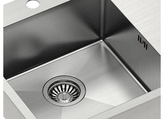 __WYSYŁKA 24H*^__ | Zlew QUADRON RUSSEL 116 | komora LEWA | INOX (stal szczotkowana) (HB7911BS)