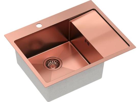 __WYSYŁKA 48H*__ | Zlew QUADRON RUSSEL 116 COPPER (miedź szczotkowana) (HB7911PVDBSC1)