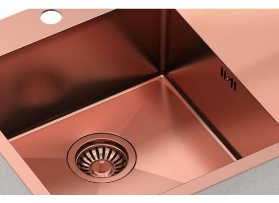__WYSYŁKA 48H*__ | Zlew QUADRON RUSSEL 116 COPPER (miedź szczotkowana) (HB7911PVDBSC1)