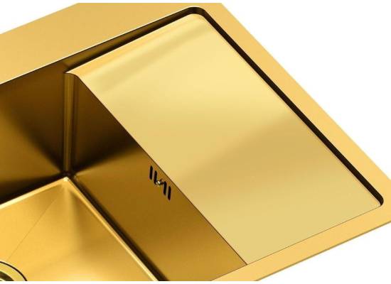 __WYSYŁKA 48H*__ | Zlew QUADRON RUSSEL 116 GOLD (złoty szczotkowany) (HB7911PVDBSG1)