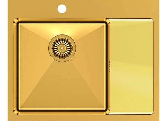 __WYSYŁKA 48H*__ | Zlew QUADRON RUSSEL 116 GOLD (złoty szczotkowany) (HB7911PVDBSG1)