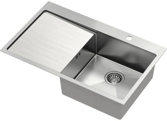 Zlew QUADRON RUSSEL 111 | komora PRAWA | INOX (stal szczotkowana) (HB7912-RBS)