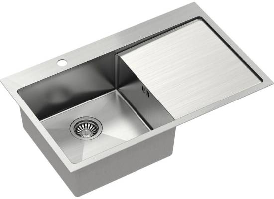 __WYSYŁKA 48H*__ | Zlew QUADRON RUSSEL 111 | komora LEWA | INOX (stal szczotkowana) (HB7912BS)