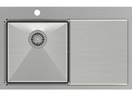 __WYSYŁKA 48H*__ | Zlew QUADRON RUSSEL 111 | komora LEWA | INOX (stal szczotkowana) (HB7912BS)