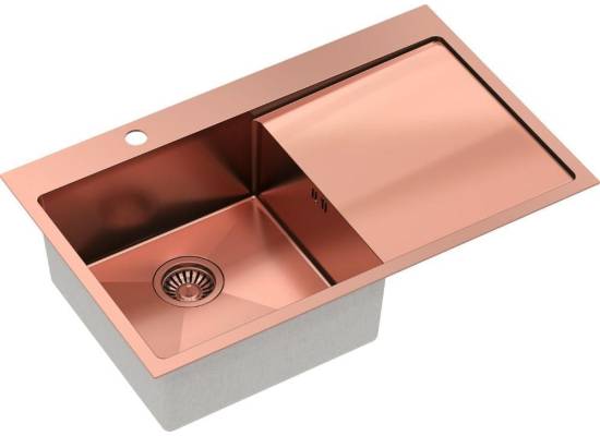 __WYSYŁKA 48H*__ | Zlew QUADRON RUSSEL 111 COPPER (miedź szczotkowana) (HB7912PVDBSC1)