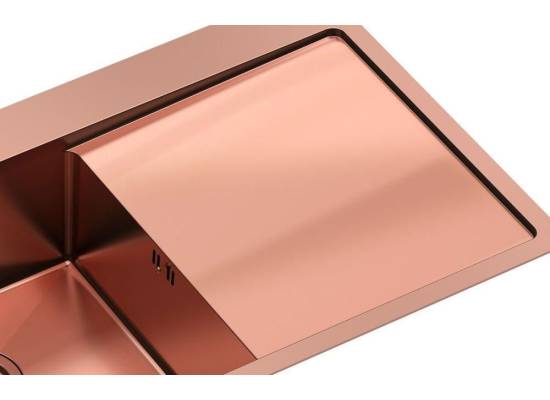__WYSYŁKA 48H*__ | Zlew QUADRON RUSSEL 111 COPPER (miedź szczotkowana) (HB7912PVDBSC1)