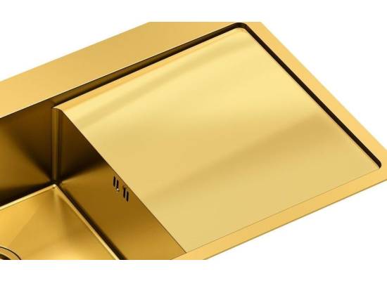 __WYSYŁKA 48H*__ | Zlew QUADRON RUSSEL 111 GOLD (złoty szczotkowany) (HB7912PVDBSG1)