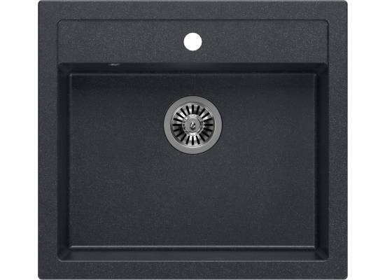 __WYSYŁKA 48H*__ | Zlew farmerski QUADRON BILL 110 BLACK DIAMOND (czarny metalik) (HCQB6054U8_BS)