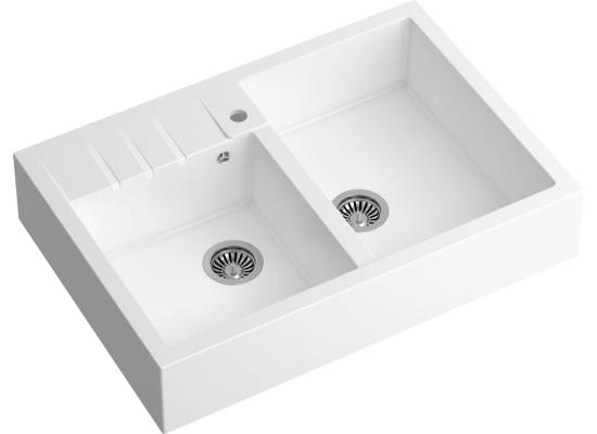 __WYSYŁKA 48H*__ | Zlew farmerski QUADRON BILL 120 SNOW WHITE (biały) (HCQB9062U1_BS)