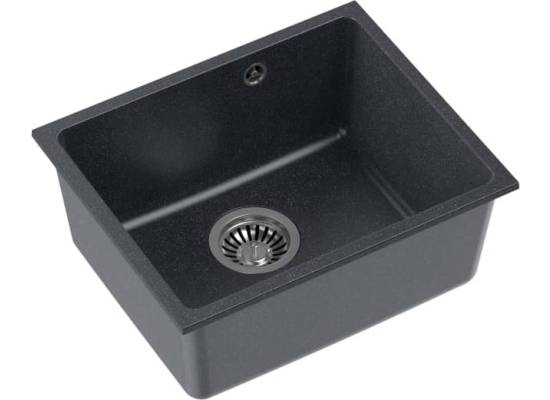 __WYSYŁKA 48H*__ | Zlew QUADRON ALEC 40 BLACK DOTTED (czarny nakrapiany) (HQA4640CZK)