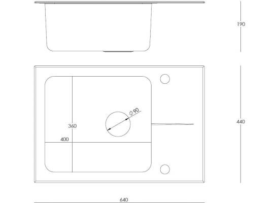 Zestaw QUADRON | HUGH 116 szkło CZARNE + bateria NAOMI czarny połysk (ST3564SC1BS-BW7059CZP)