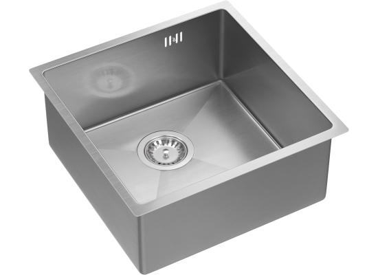 __WYSYŁKA 48H*__ | Zlew QUADRON ANTHONY 50 INOX (stal szczotkowana) (MF4444BS)