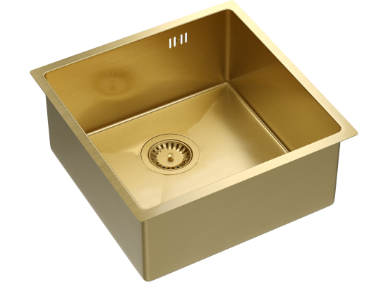 __WYSYŁKA 48H*__ | Zlew QUADRON ANTHONY 50 GOLD (złoty szczotkowany) (MF4444PVDBSG1)