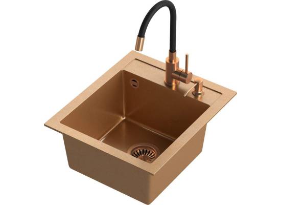 __WYSYŁKA 48H*__ | Dozownik QUADRON KEIRA COPPER (miedź szczotkowana) (MFS1001PC)