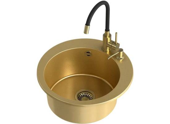 __WYSYŁKA 48H*__ | Dozownik QUADRON KEIRA GOLD (złoty szczotkowany) (MFS1001PG)
