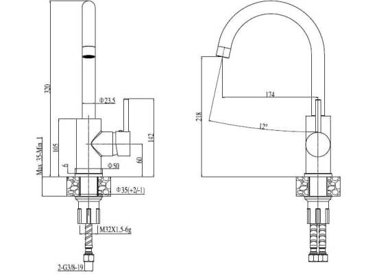 Zestaw QUADRON | HUGH 116 szkło CZARNE + bateria NAOMI czarny połysk (ST3564SC1BS-BW7059CZP)