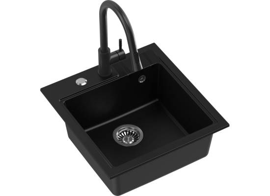 __WYSYŁKA 48H*__ | Zlew QUADRON PETER 110 SILVER STONE (szary) (HCQP5052SZK)