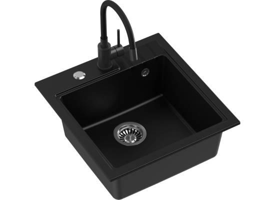 __WYSYŁKA 48H*__ | Zlew QUADRON PETER 110 SILVER STONE (szary) (HCQP5052SZK)