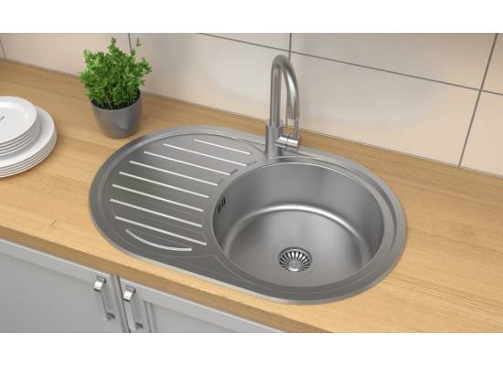 __WYSYŁKA 48H*__ | Zlew QUADRON TOM 211 stal LEN (HD211LEN7750)