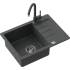 Zlew QUADRON JOHNNY 116 BLACK DOTTED (czarny nakrapiany) (HCQJ6044CZK)