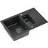 __WYSYŁKA 48H*__ | Zlew QUADRON PETER 156 BLACK DOTTED (czarny nakrapiany) (HCQP57850CZK)