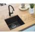 __WYSYŁKA 48H*__ | Zlew QUADRON ALEC 40 BLACK DOTTED (czarny nakrapiany) (HQA4640CZK)