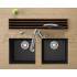 __WYSYŁKA 48H*__ | Zlew QUADRON ALEC 40 BLACK DOTTED (czarny nakrapiany) (HQA4640CZK)