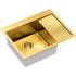 __WYSYŁKA 48H*__ | Zlew QUADRON RUSSEL 116 GOLD (złoty szczotkowany) (HB7911PVDBSG1)